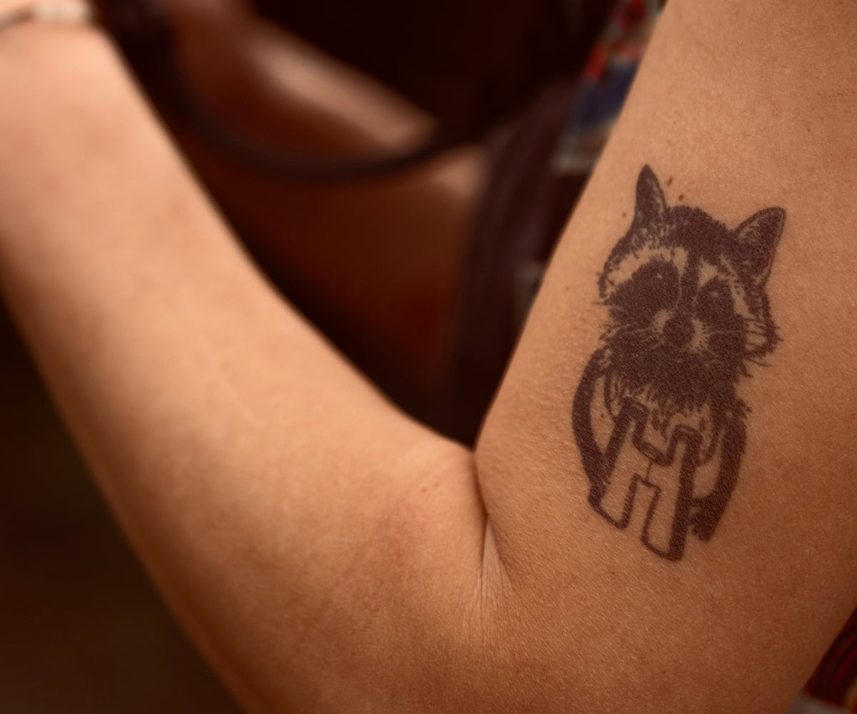Waschbär (Schattentattoo)