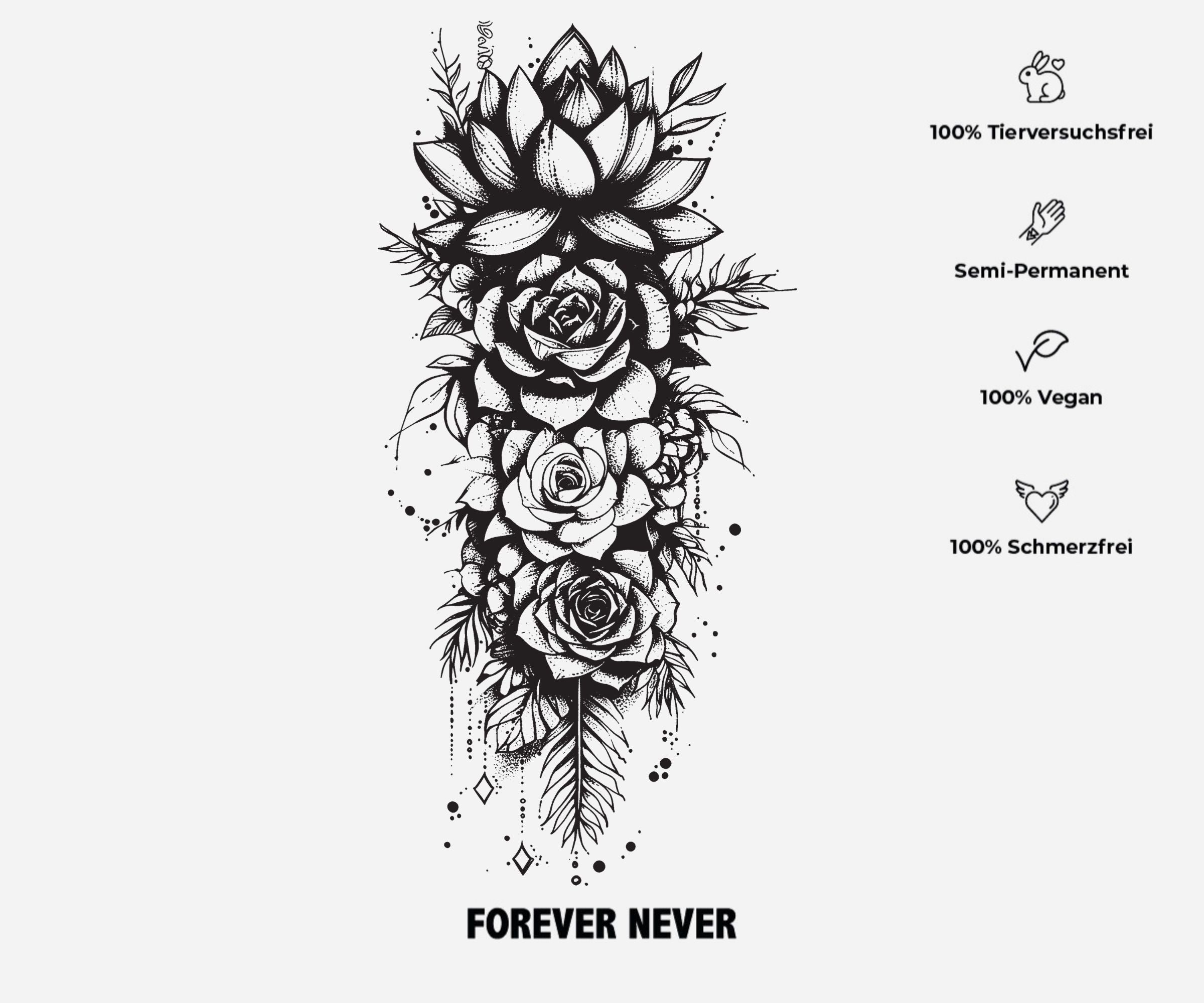 Lotusranke (Schattentattoo)