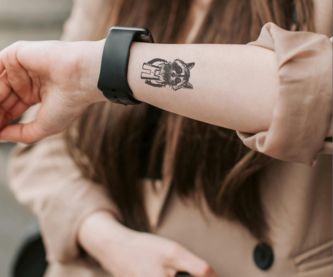 Waschbär (Schattentattoo)