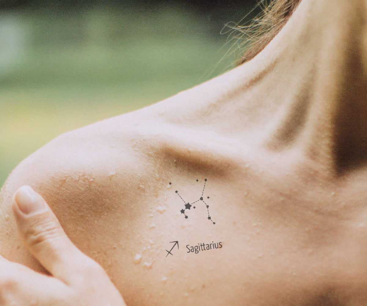 Sagittaurius Schütze - Temporäre Tattoos - Forever Never - Temporäre Tattoos  für 2 Wochen - Forever Never, image size:1200x1000