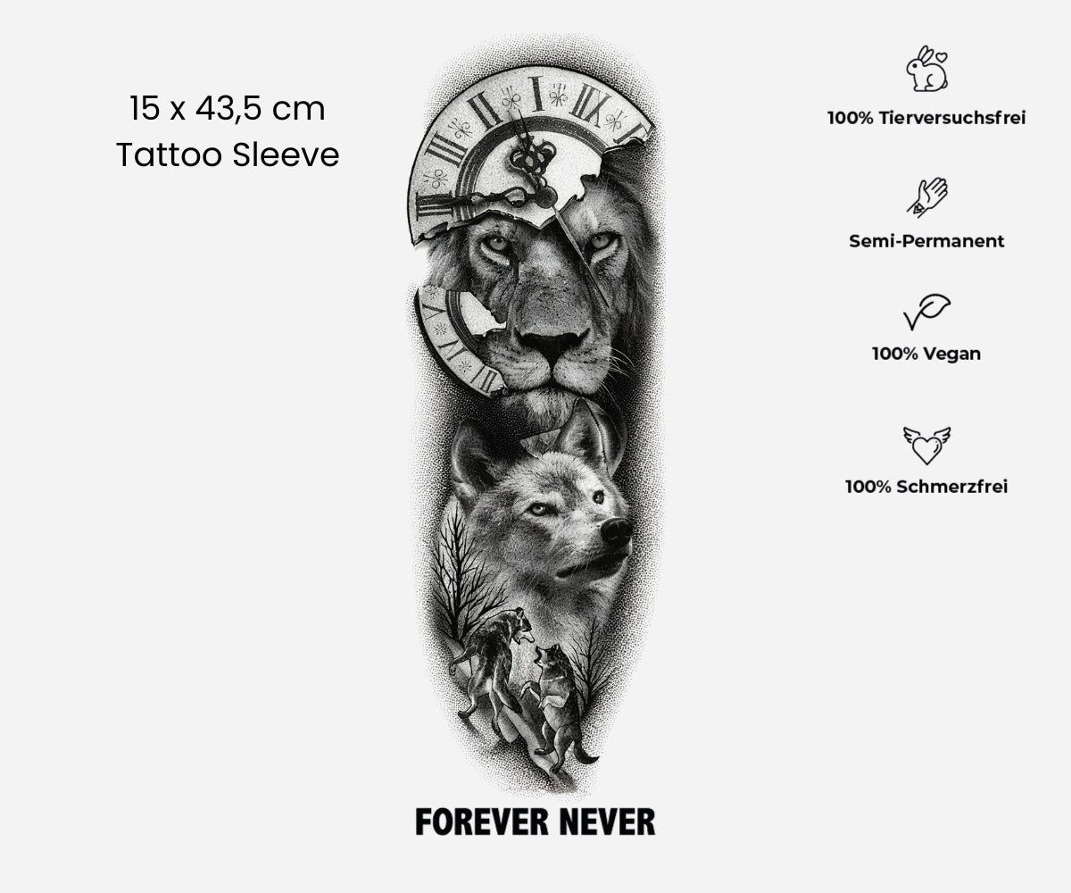 Tiere der Zeit Tattoo Sleeve