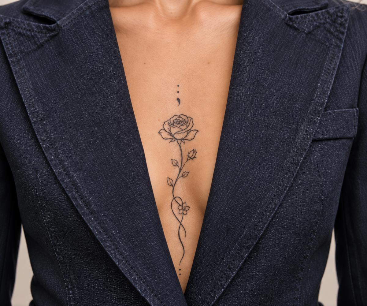 Rose in Blüte