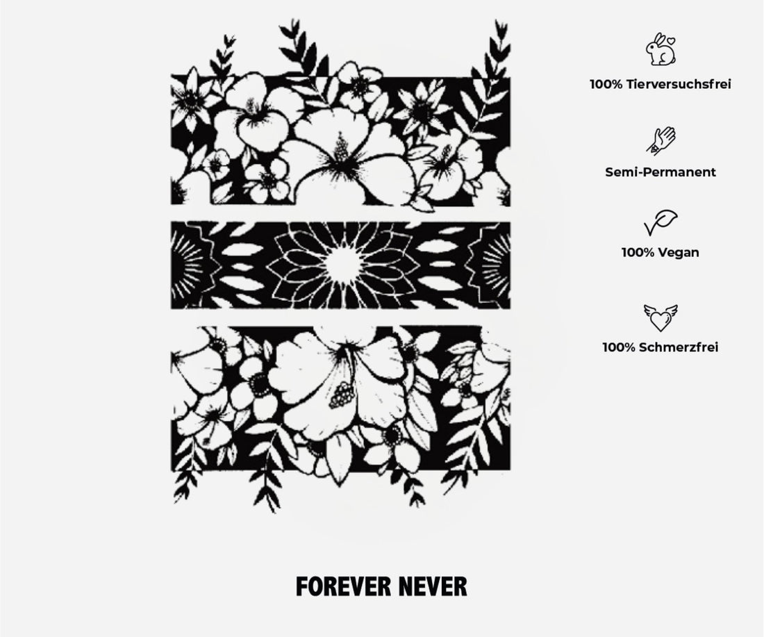 Blütenpracht (Schattentattoo)