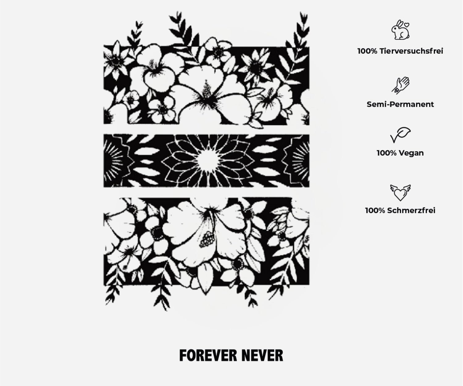 Blütenpracht (Schattentattoo)