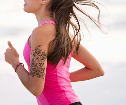 Löwen Mama  (Schattentattoo)