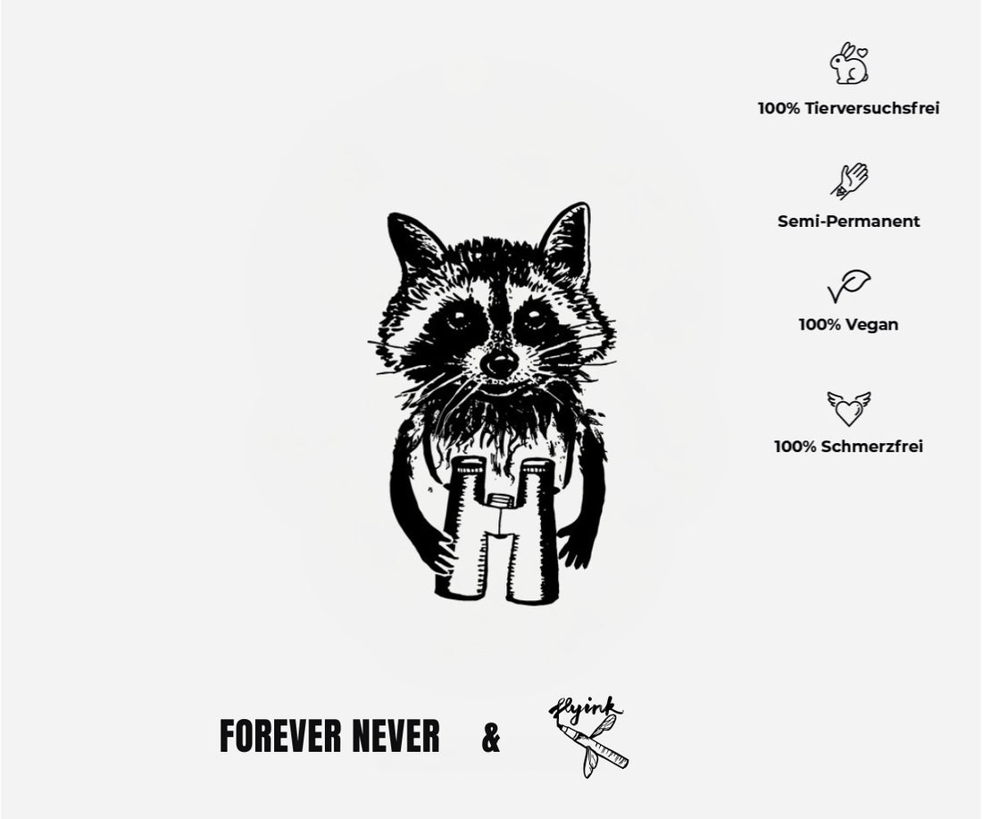 Waschbär (Schattentattoo)