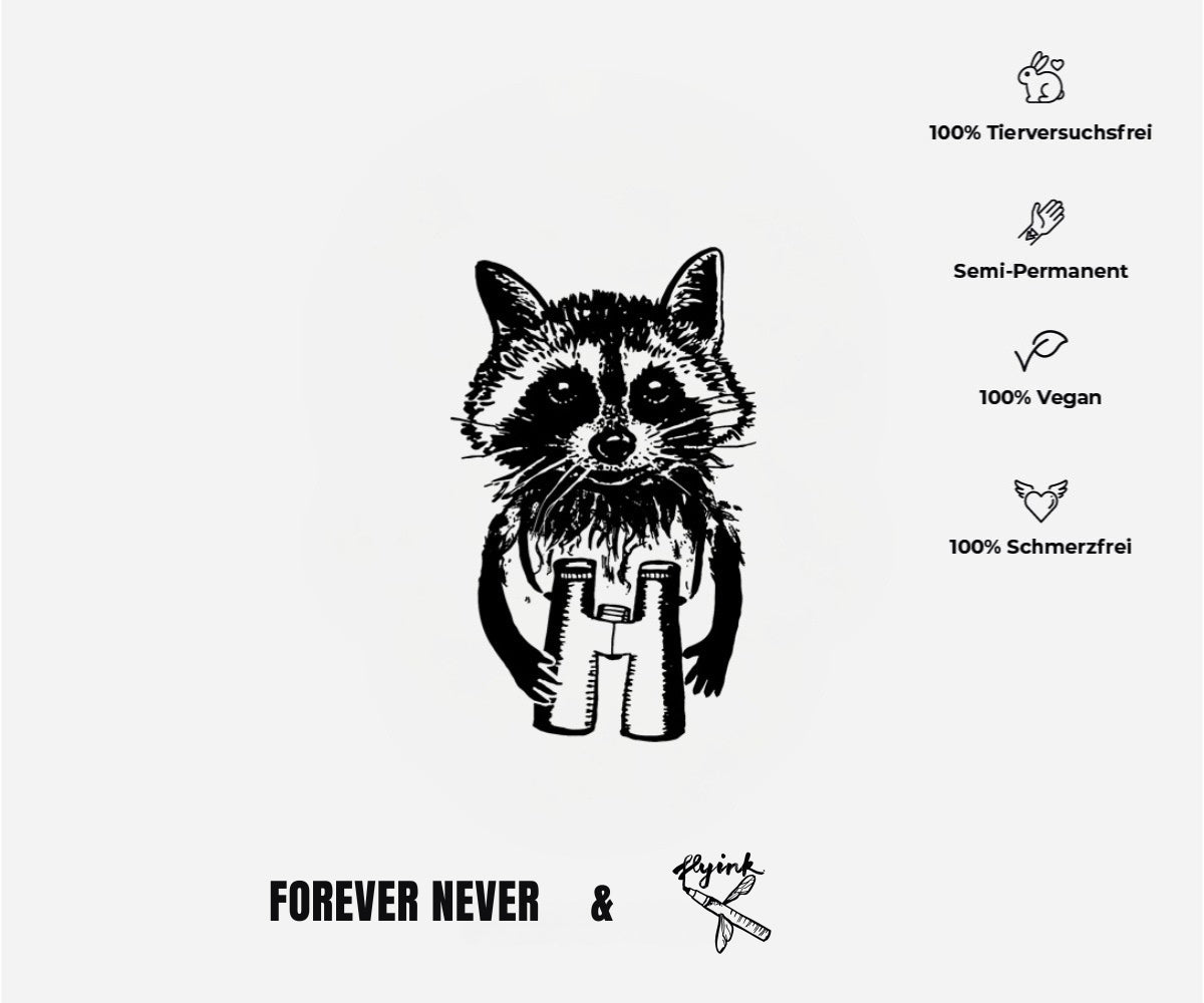 Waschbär (Schattentattoo)