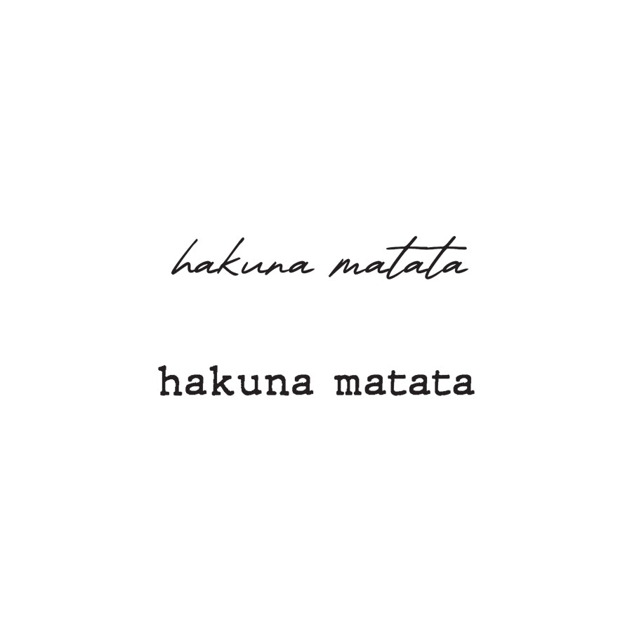 Double Hakuna Matata