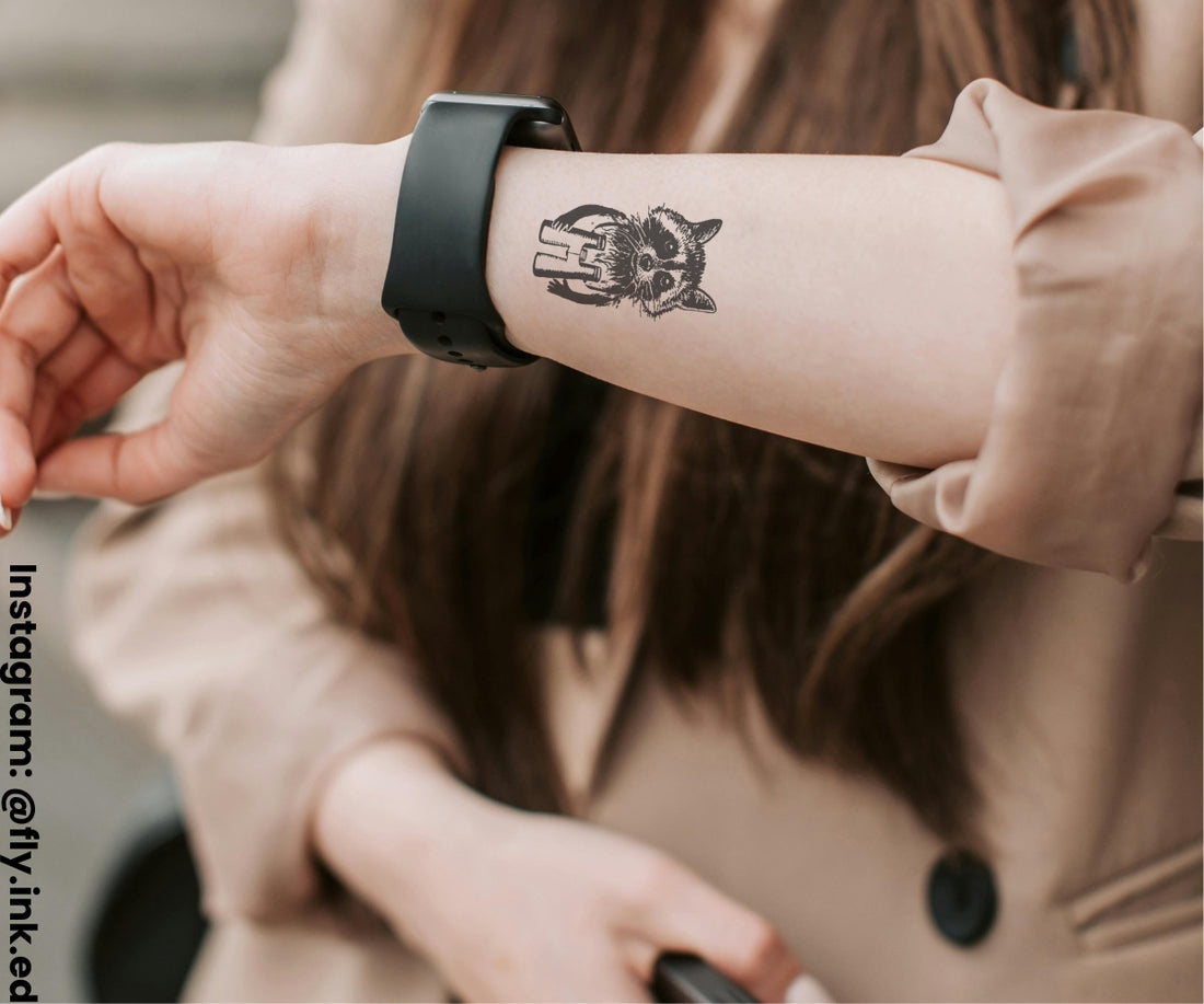 Waschbär (Schattentattoo) by Flyink