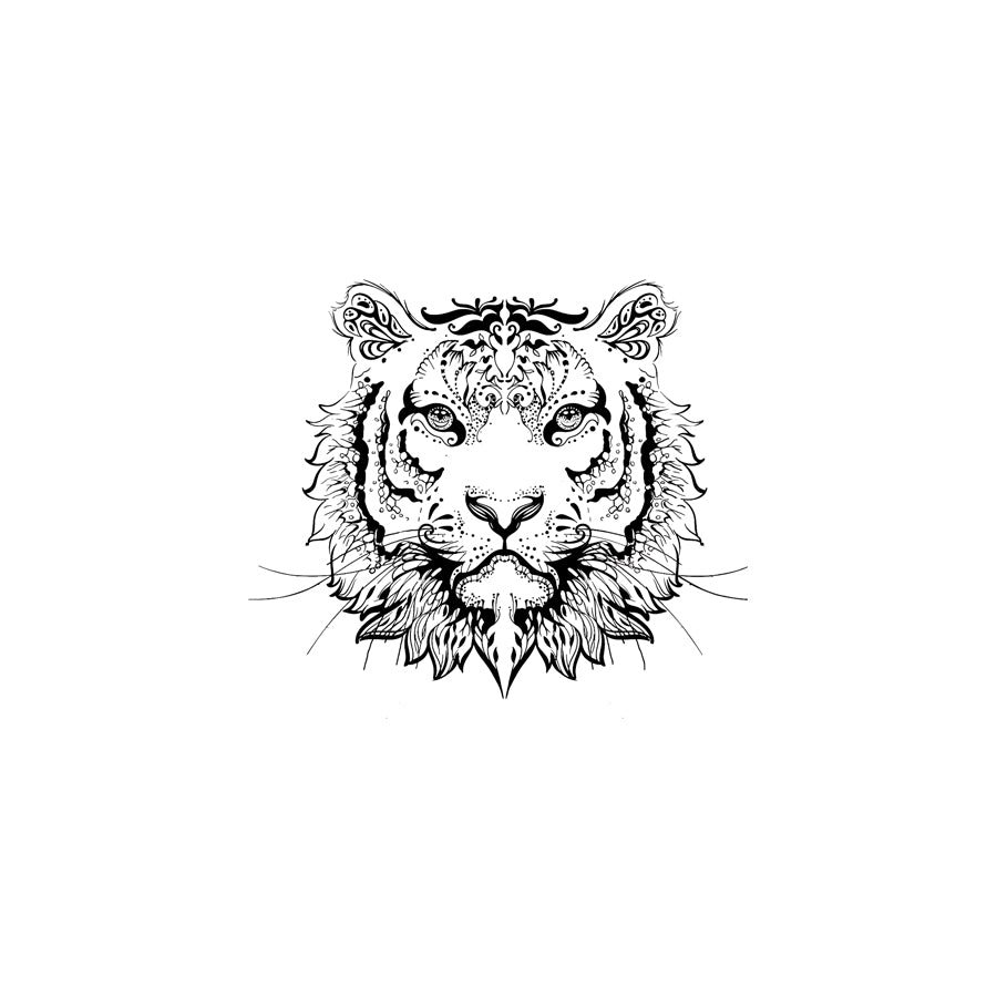 Oriental tiger head