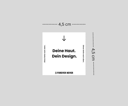 Personalisiertes Tattoo 4,5 x 4,5 cm