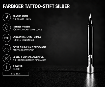 Farbiger Tattoostift Silber