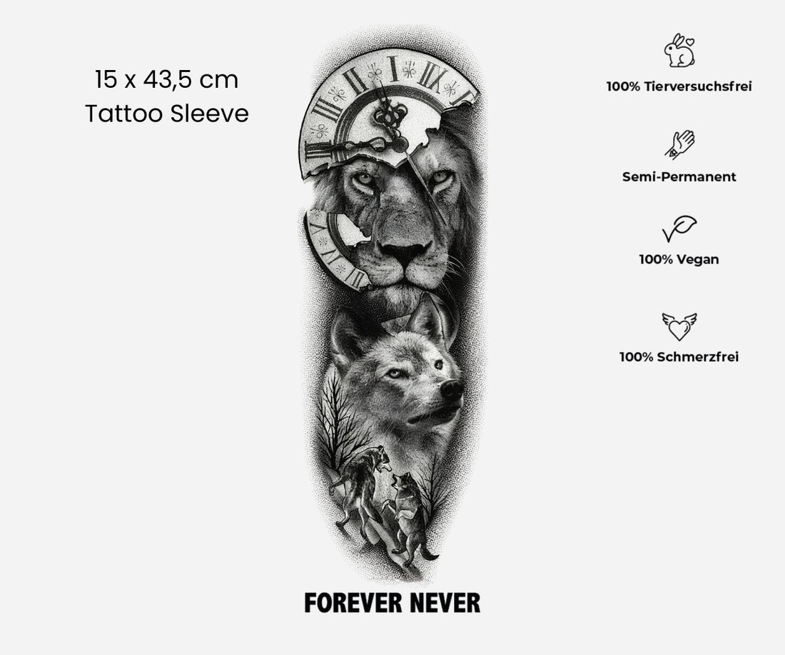 Tiere der Zeit Tattoo Sleeve