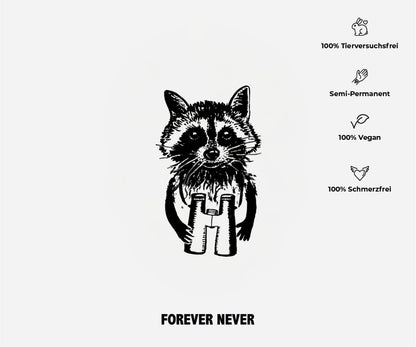 Waschbär (Schattentattoo) by Flyink