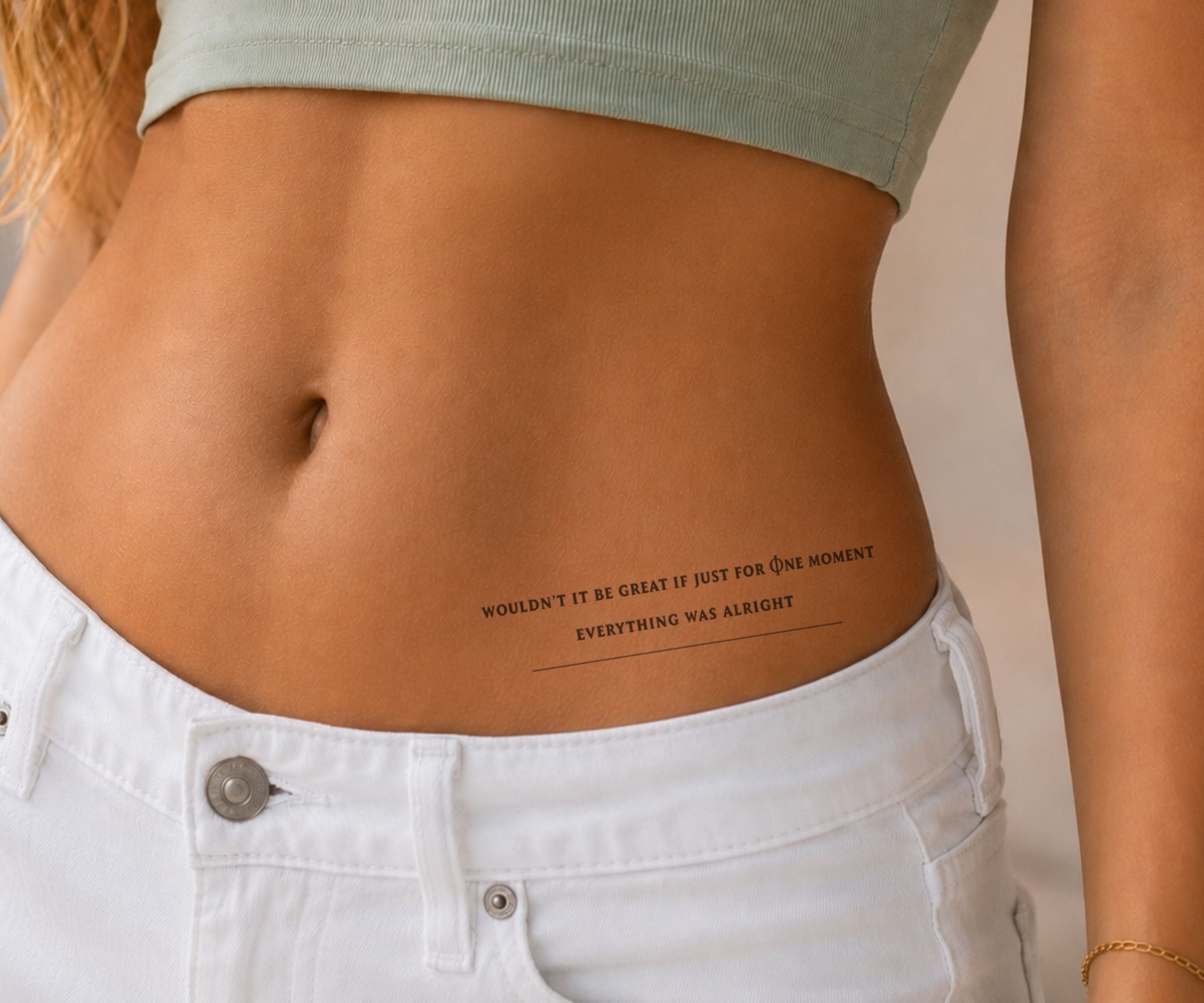 Statement Tattoo "Wouldn&