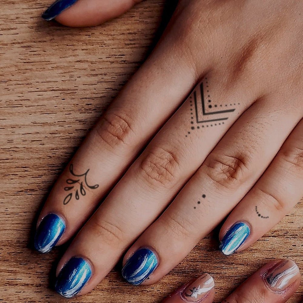 Finger Tattoo Set - FOREVER NEVER