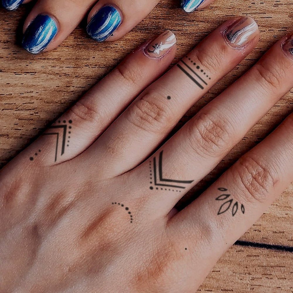 Finger Tattoo Set - FOREVER NEVER